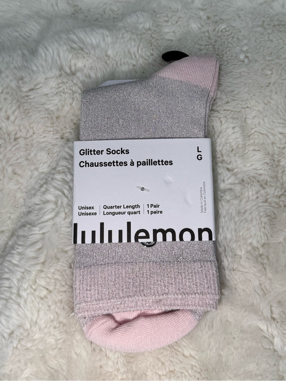NWT Lululemon Daily Glitter Socks